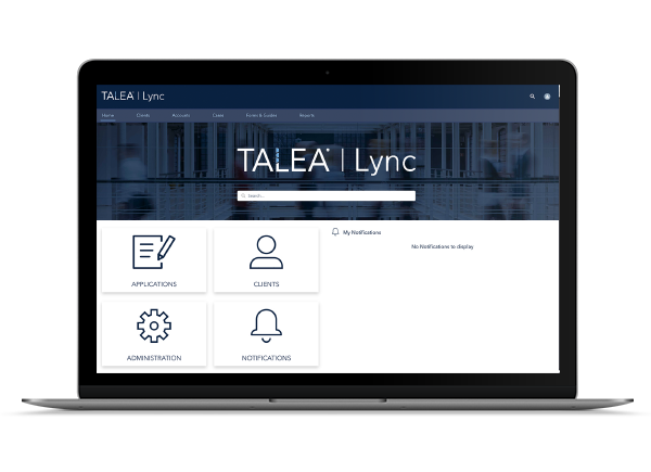 TALEA | Lync laptop screen